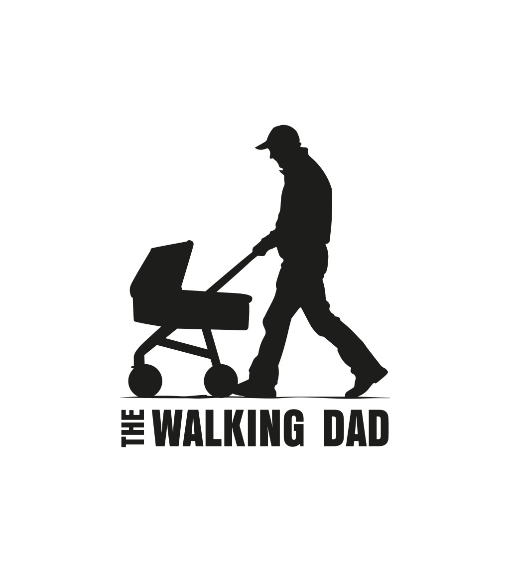 Pánské bílé tričko – The walking dad