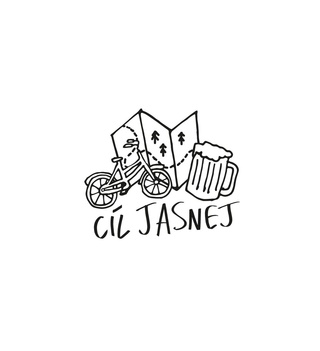 Dámské bílé tričko – Cíl jasnej