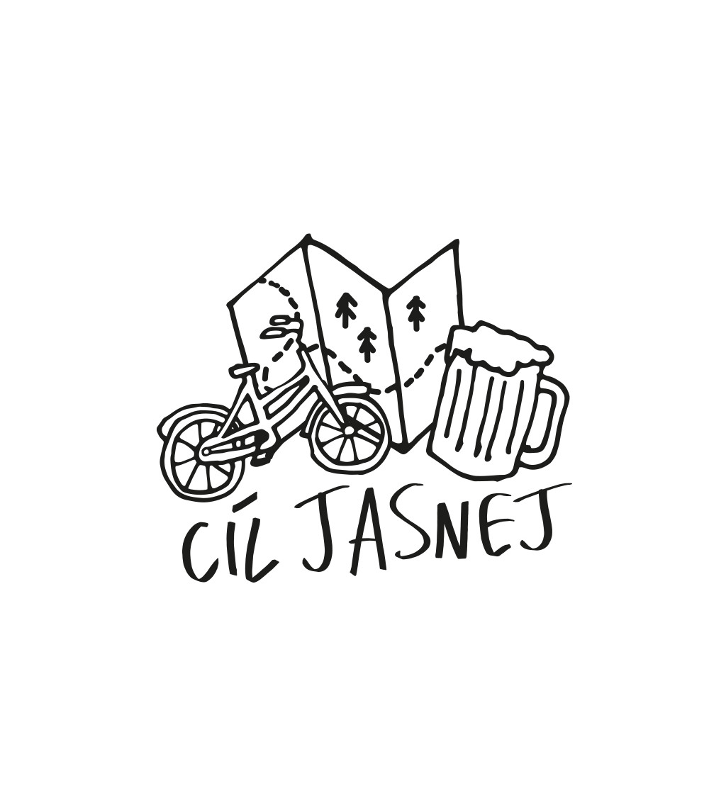 Pánské bílé tričko – Cíl jasnej