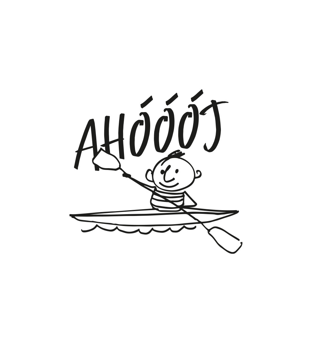 Pánské černé tričko 3XL – Ahoooj