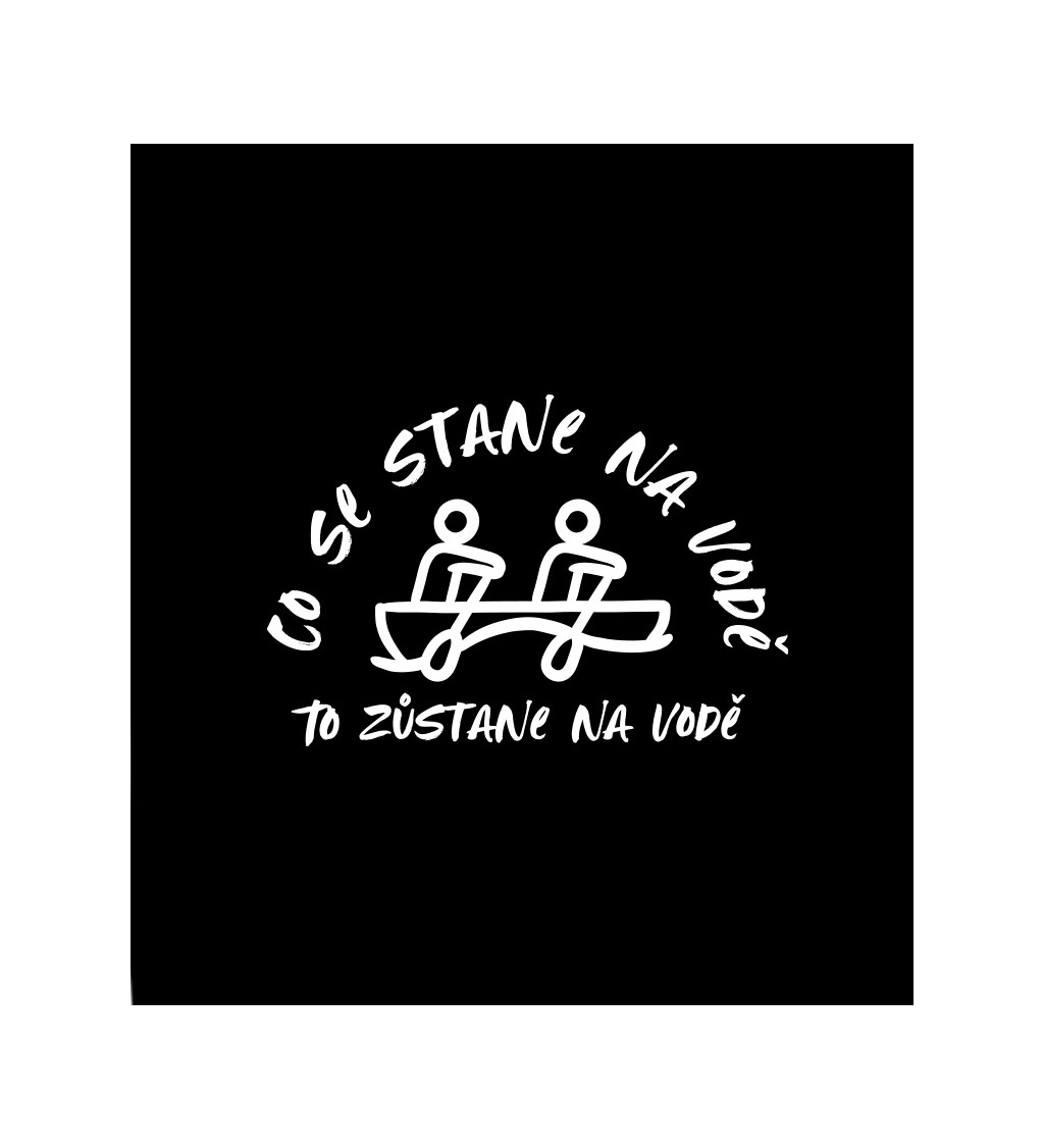 Dámské černé tričko – Co se stane na vodě, to zůstane na vodě