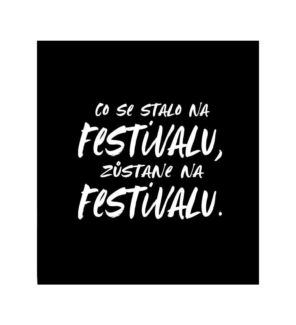 Dámské černé tričko – Co se stane na festivalu
