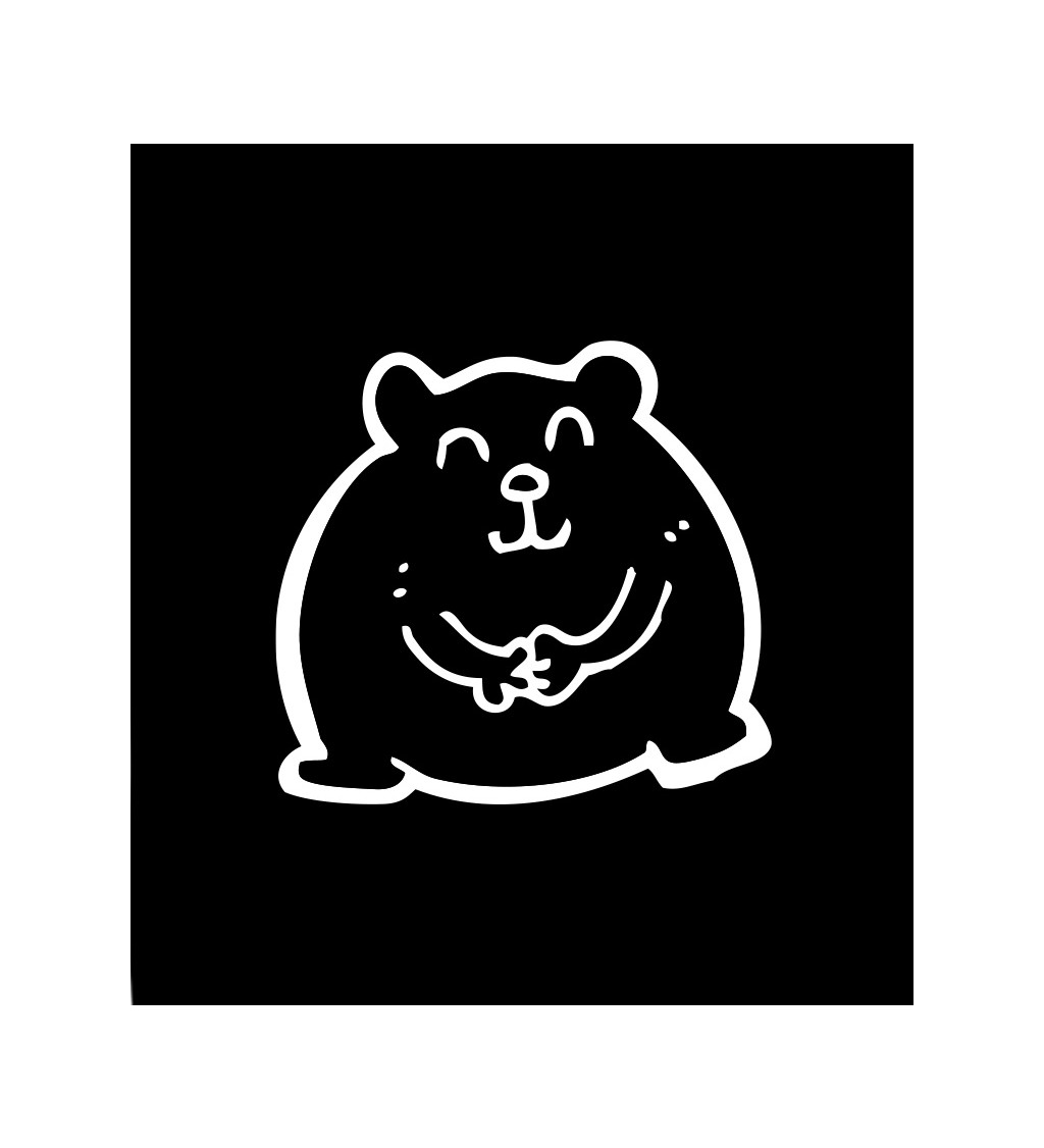 Dámské černé tričko – Křeček