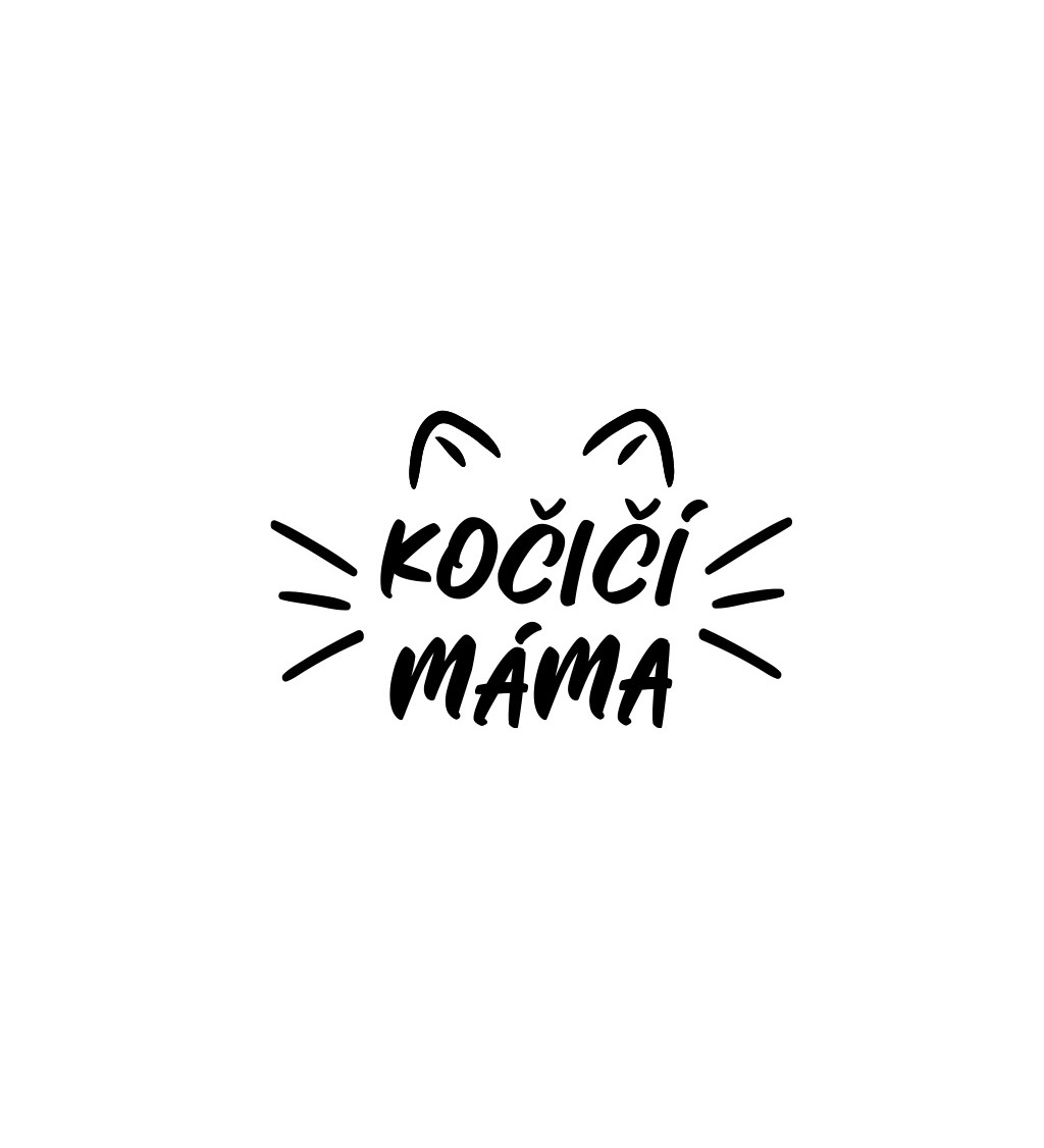 Dámské bílé tričko – Kočičí máma