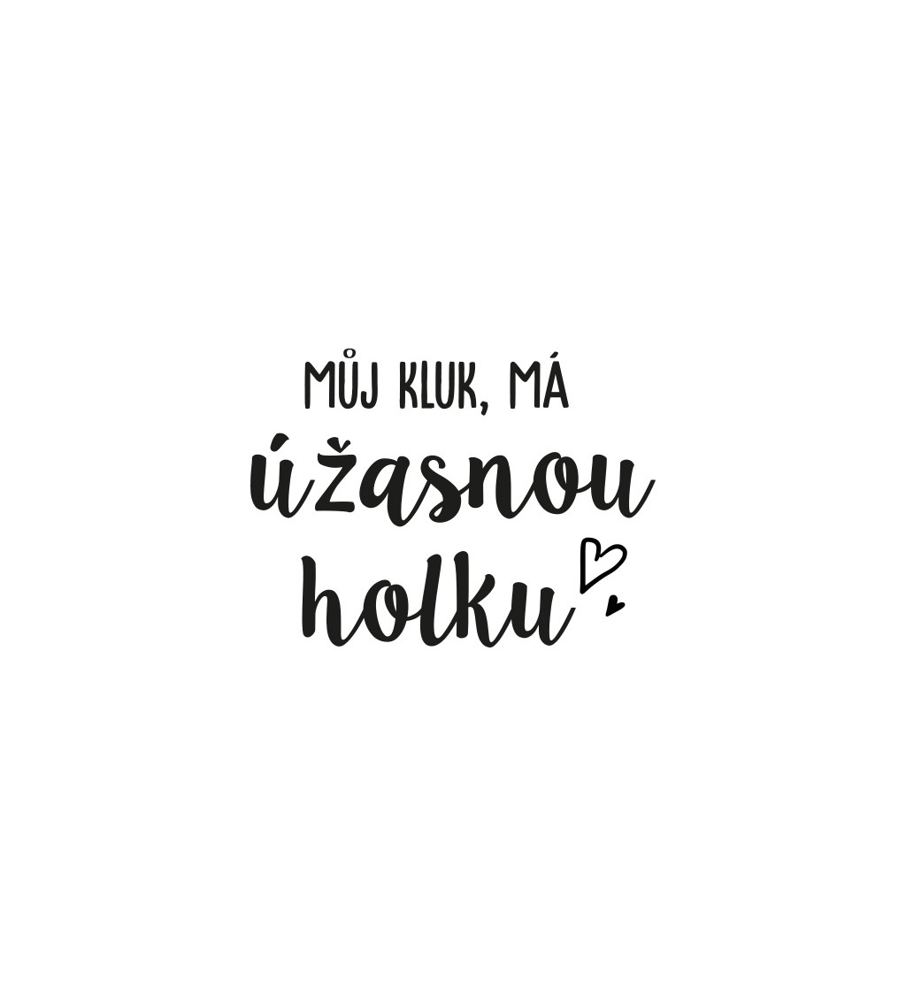 Dámské bílé tričko – Můj kluk má úžasnou holku