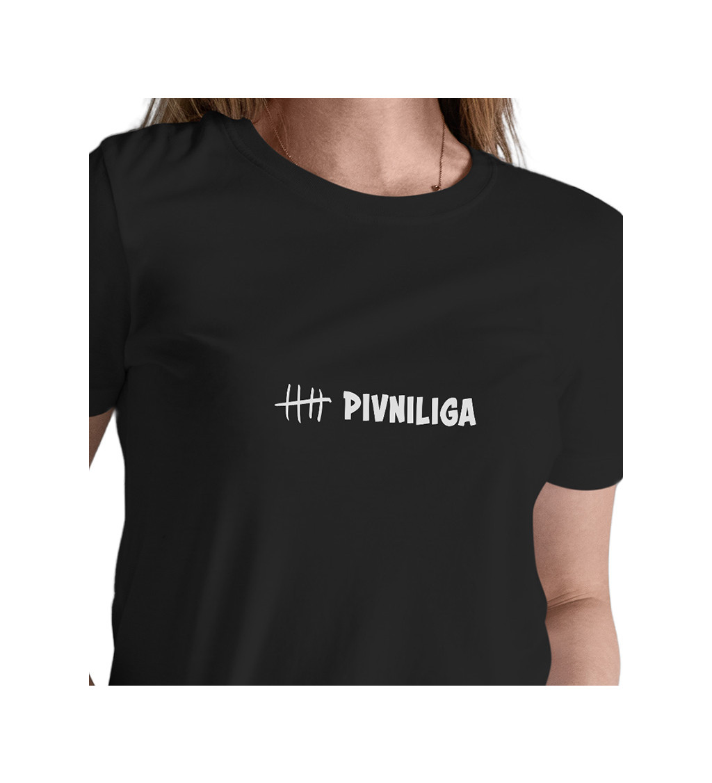 Dámské černé tričko – Pivní liga