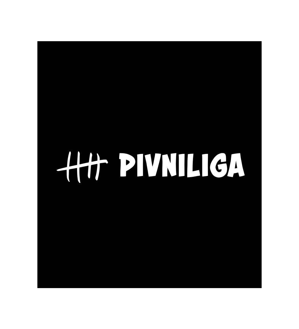 Pánské černé tričko – Pivní liga