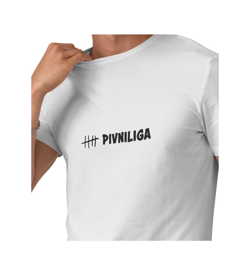 Pánské bílé tričko – Pivní liga
