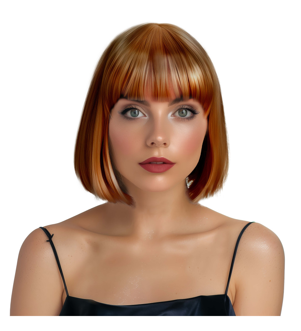 Dámská paruka Mikádo měděná