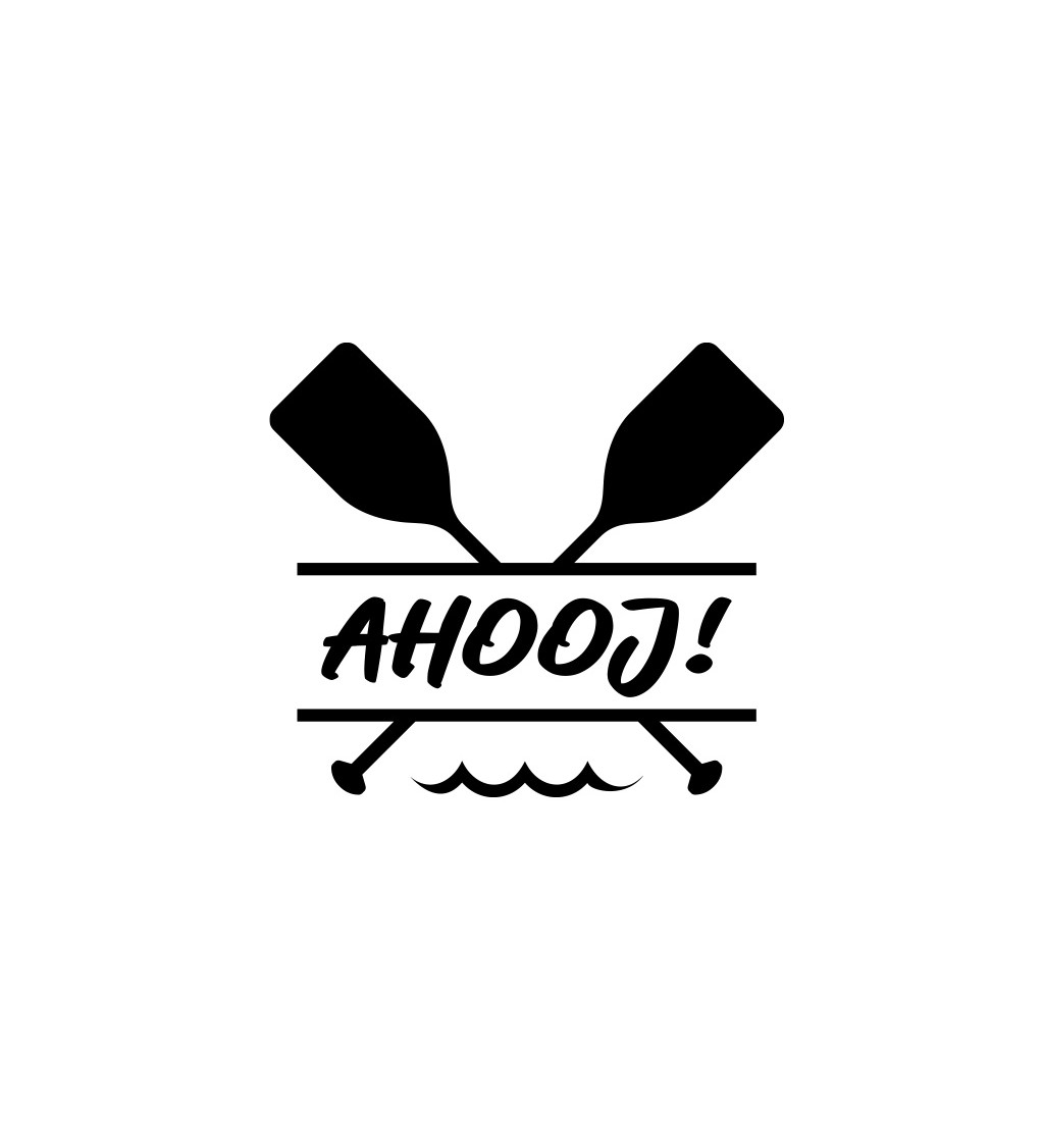 Dámské bílé tričko – Ahoj