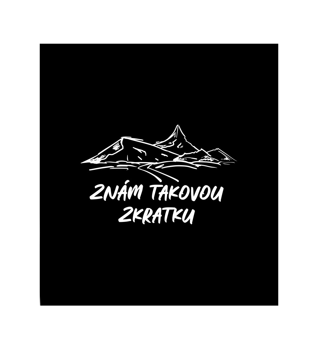 Dámské černé tričko – Znám takovou zkratku