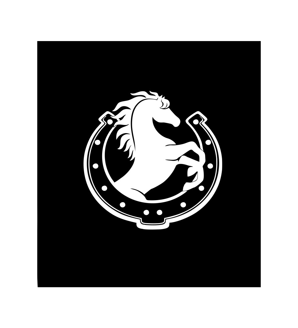 Dámské černé tričko – Kůň