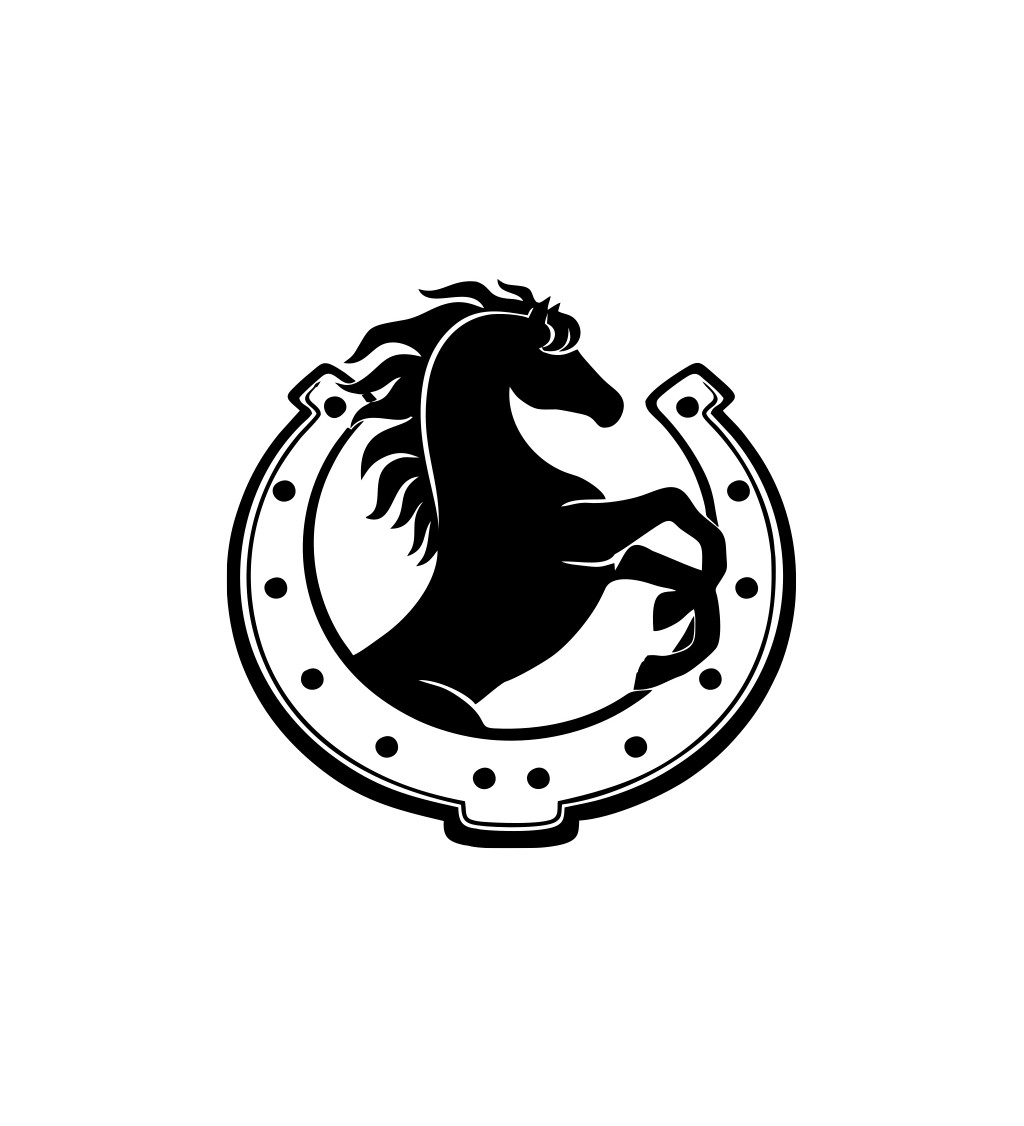 Pánské bílé tričko – Kůň