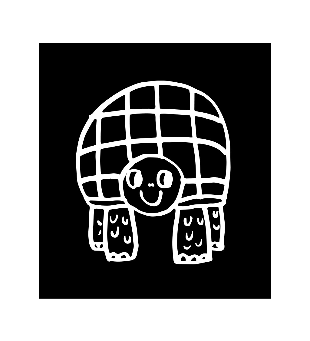 Pánské černé tričko – Želva