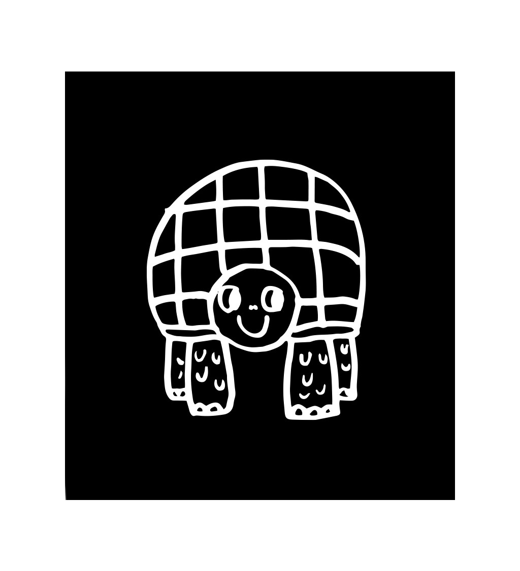 Dámské černé tričko – Želva