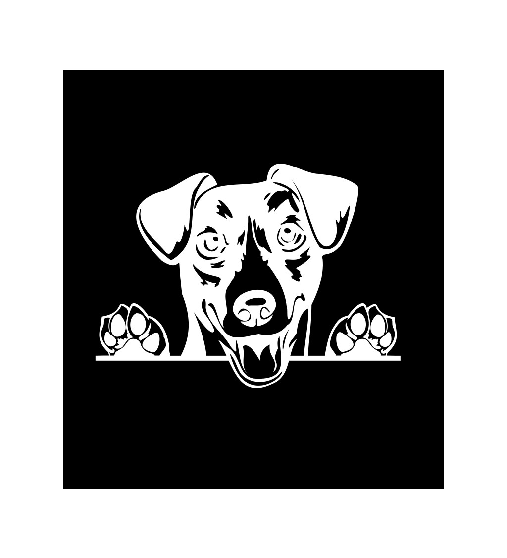 Pánské černé tričko – Pes