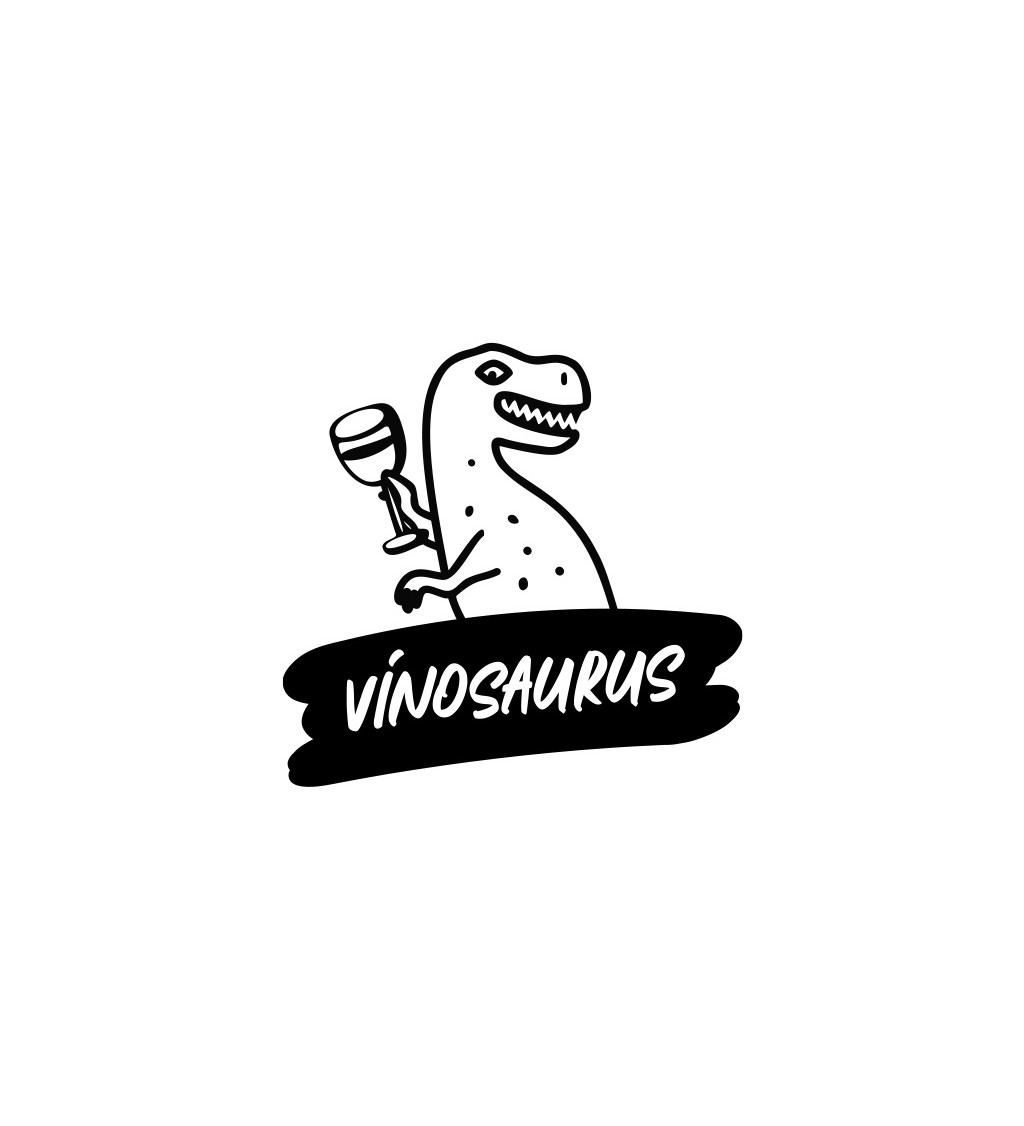 Dámské bílé tričko – Vinosaurus