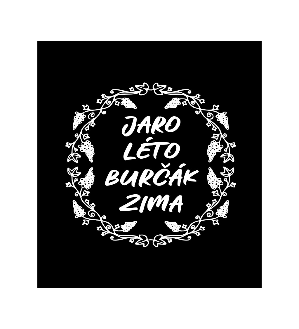 Pánské černé tričko – Jaro, léto, burčák, zima