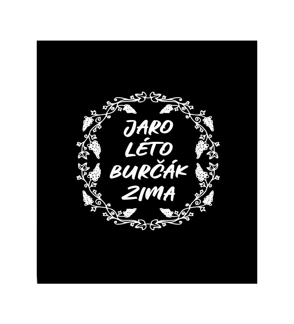 Dámské černé tričko – Jaro, léto, burčák, zima