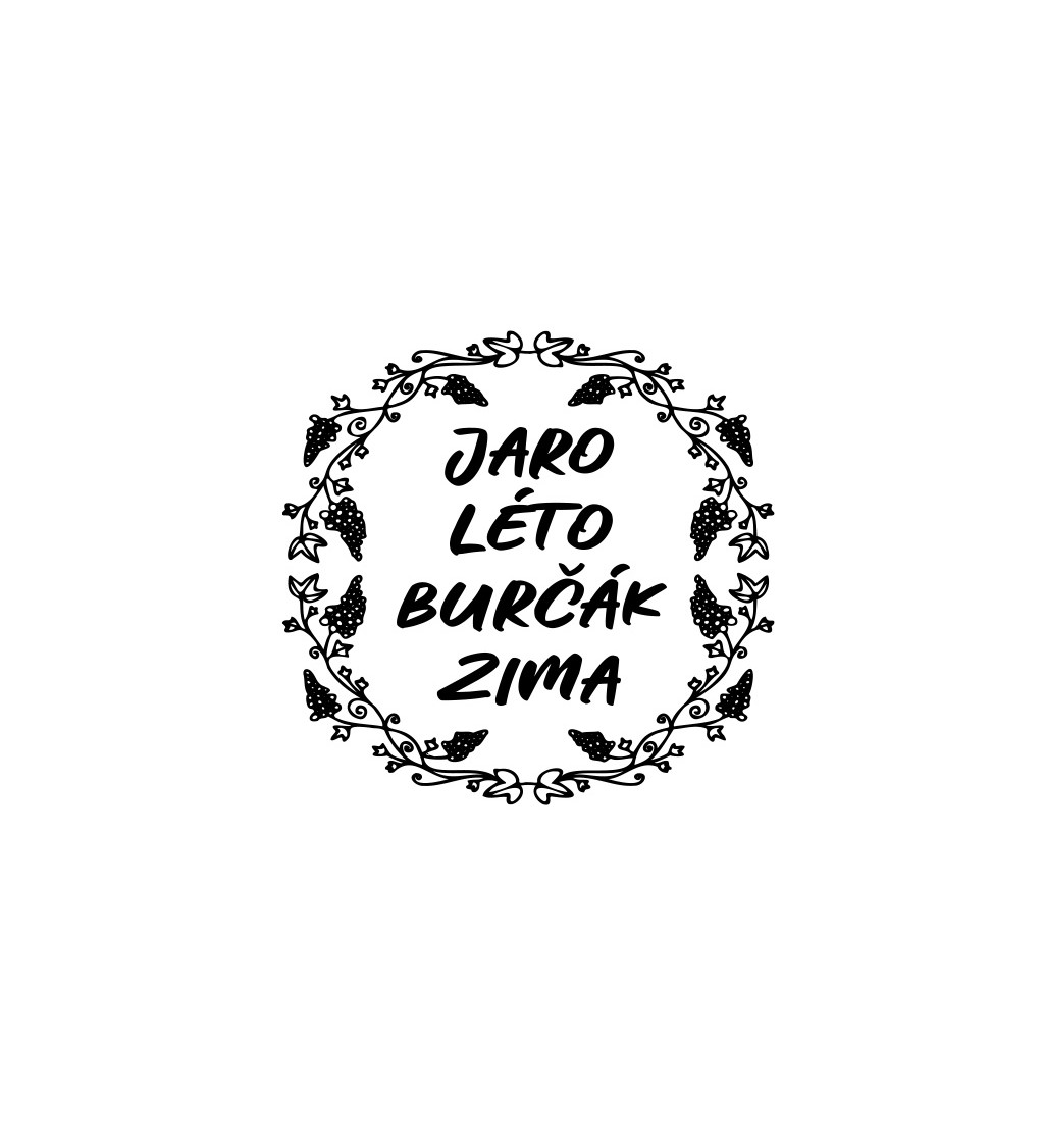 Dámské bílé tričko – Jaro, léto, burčák, zima