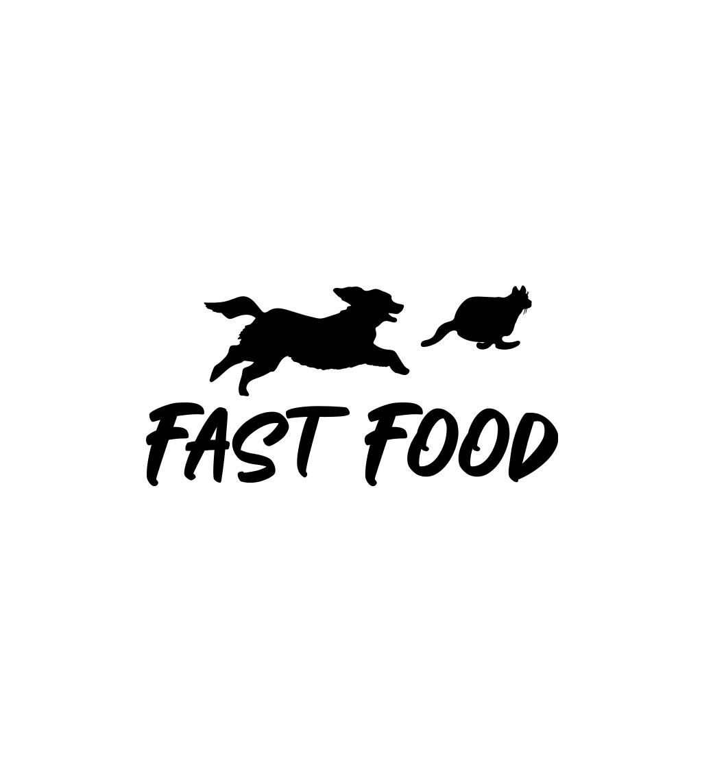 Pánské bílé tričko – Fast food