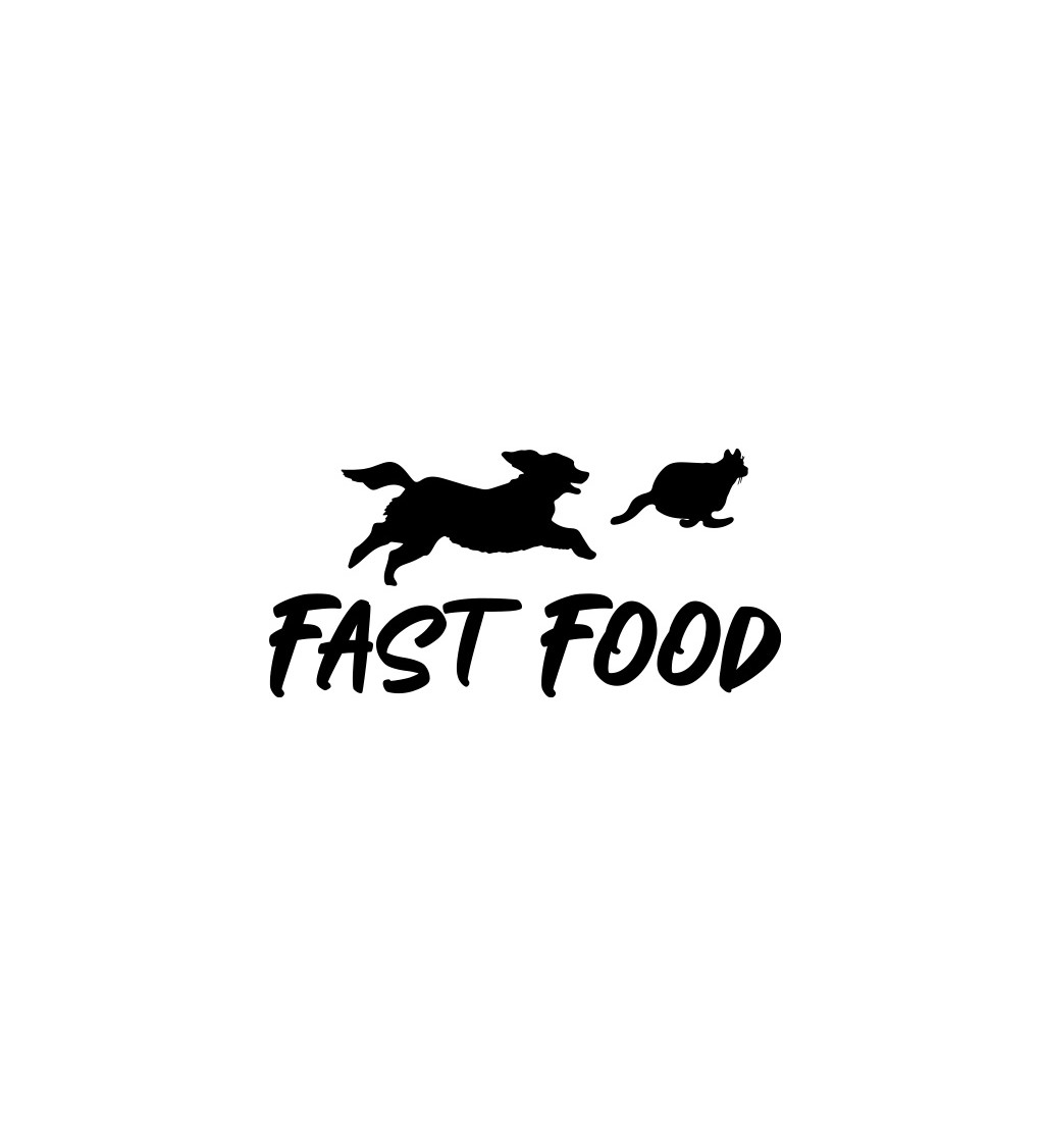 Dámské bílé tričko – Fast food