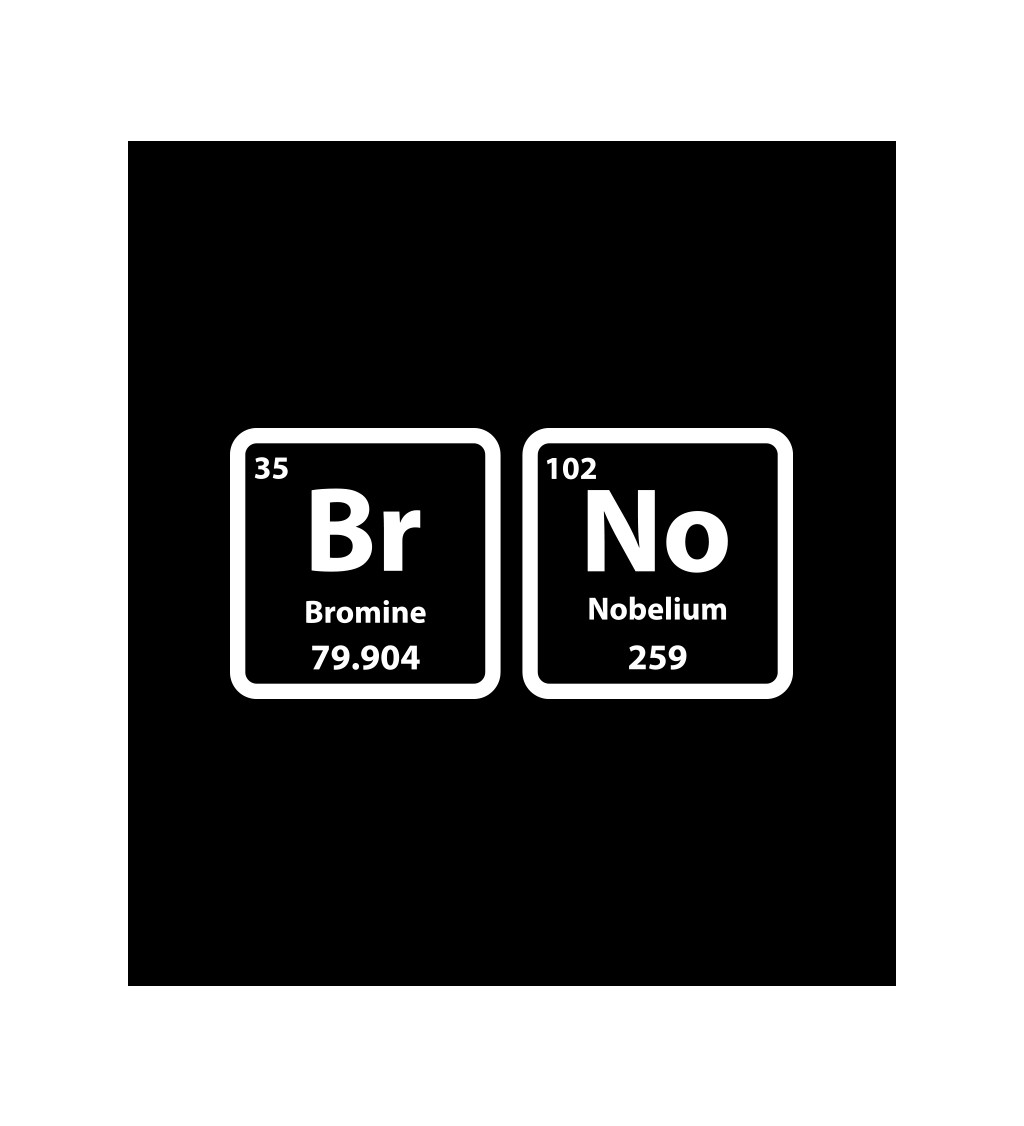 Pánské černé tričko – Brno