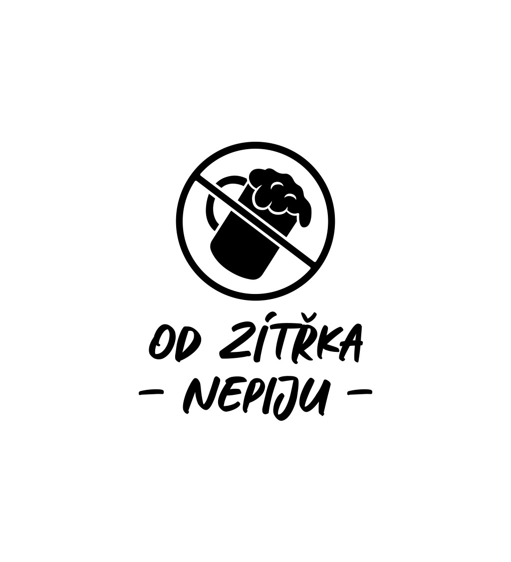 Pánské bílé tričko – Od zítřka nepiju