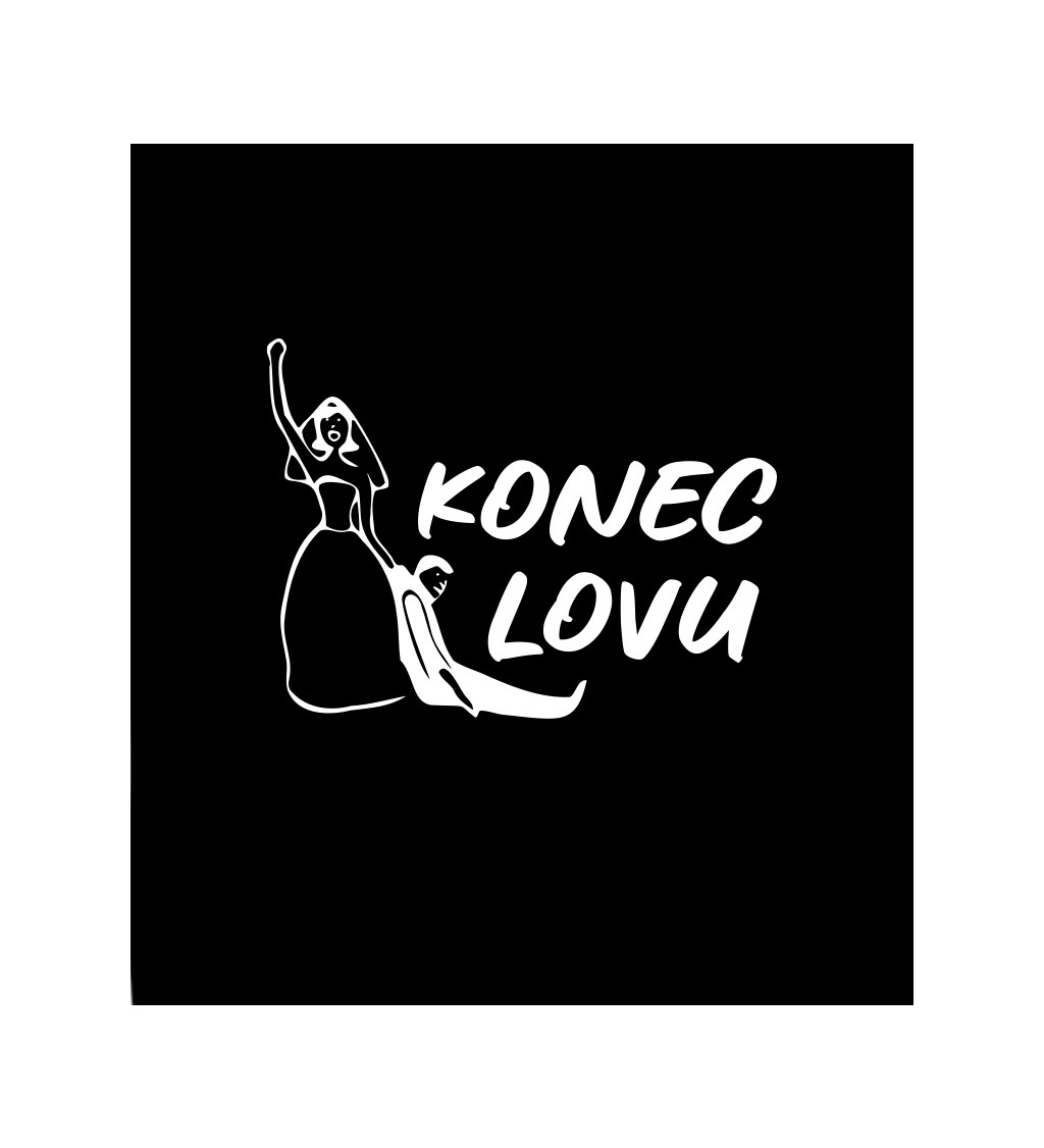 Dámské černé tričko – Konec lovu