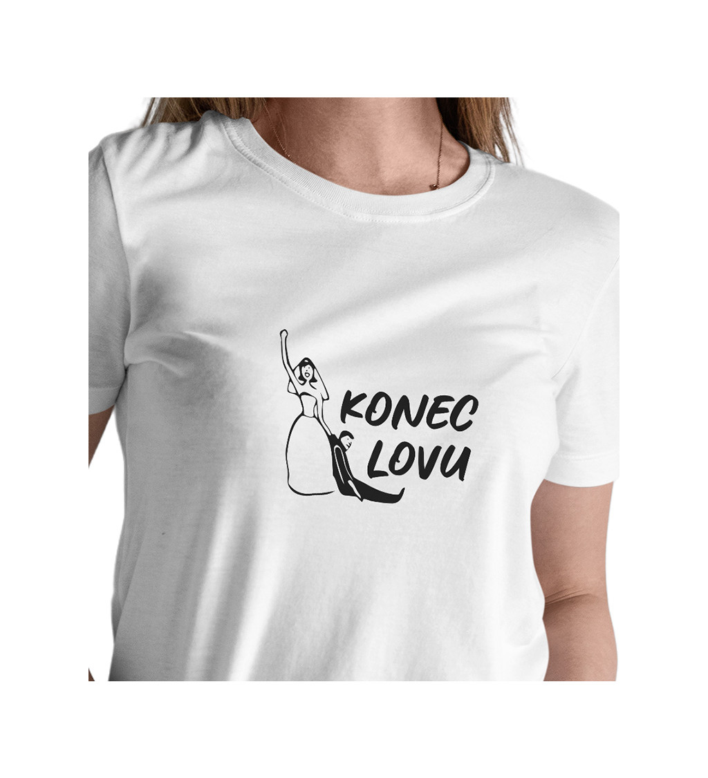 Dámské bílé tričko – Konec lovu