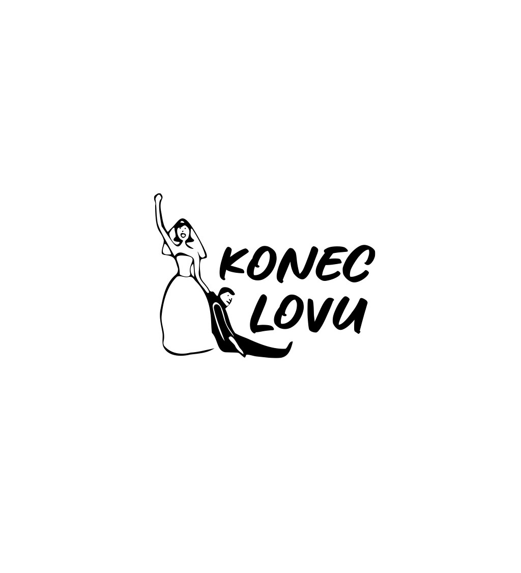Dámské bílé tričko – Konec lovu