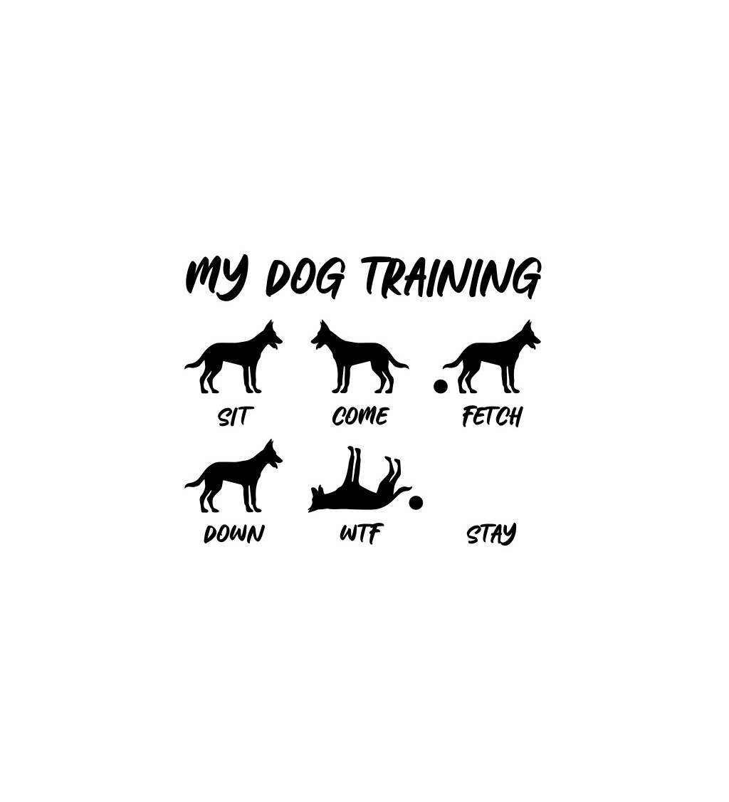 Dámské bílé tričko – My dog training