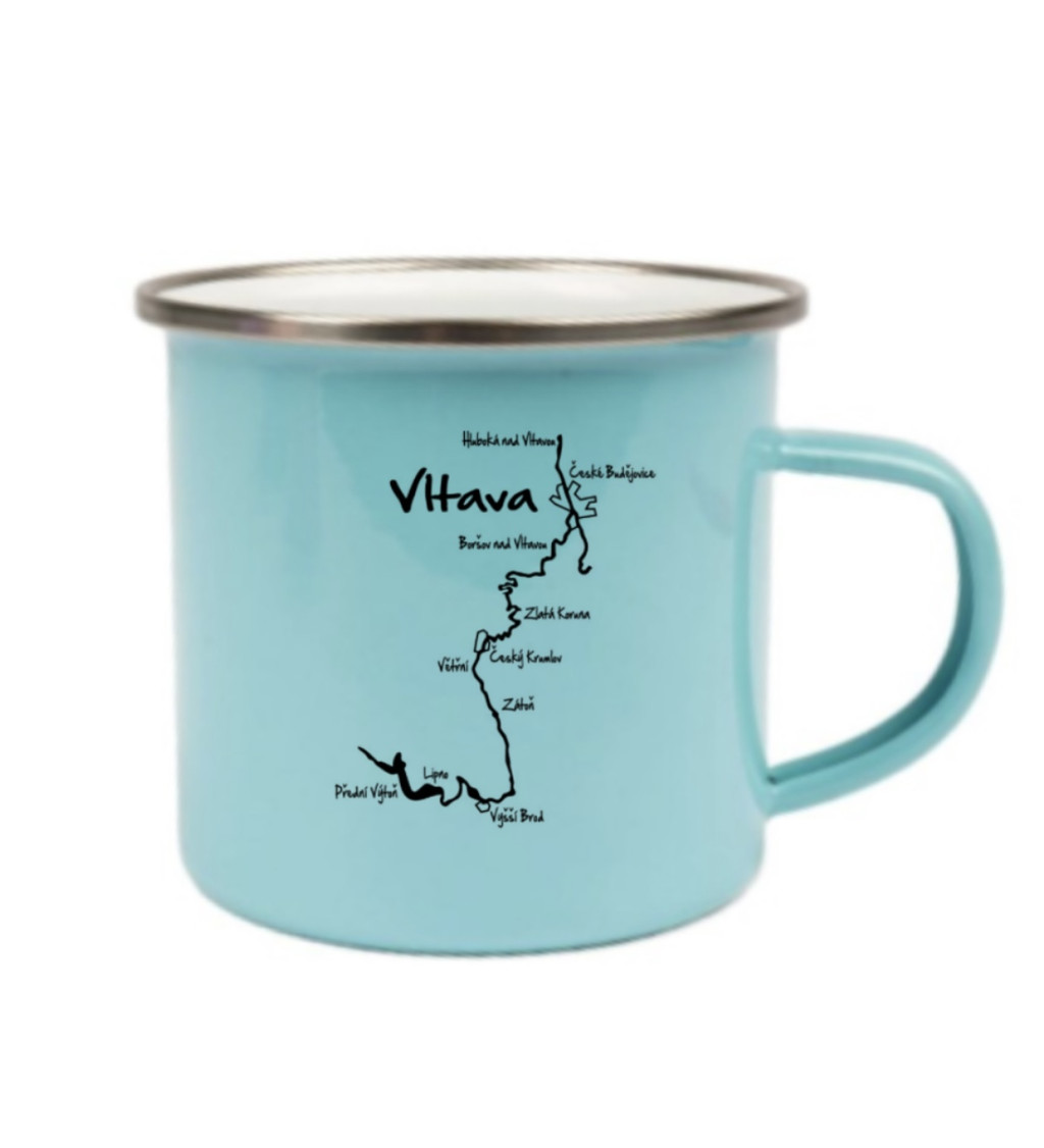 Modrý plecháček: Vltava mapa