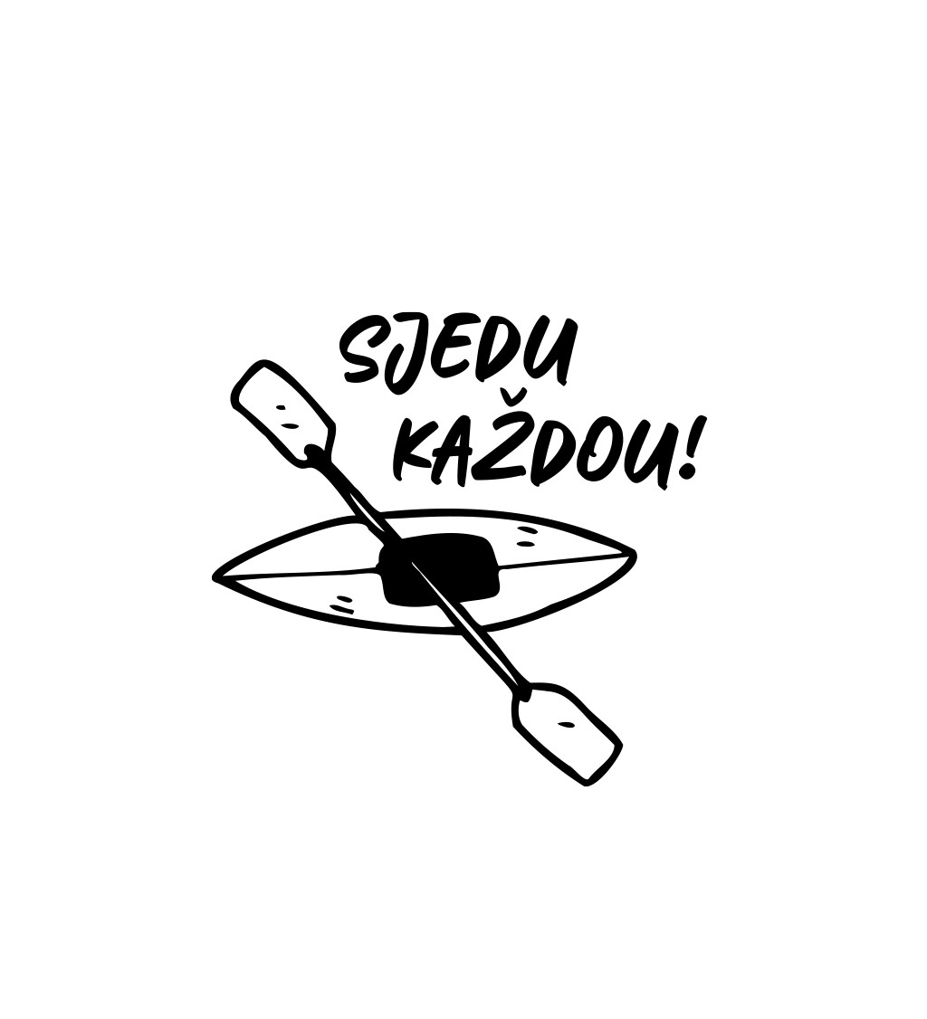 Pánské bílé tričko – Sjedu každou