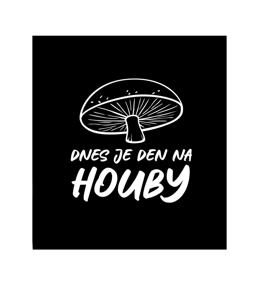 Dámské černé tričko – Dnes je den na houby