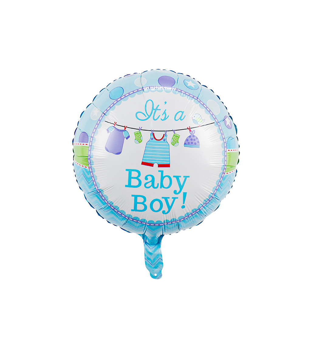 Fóliový balónek – It is a Baby Boy, modrý, 45 cm