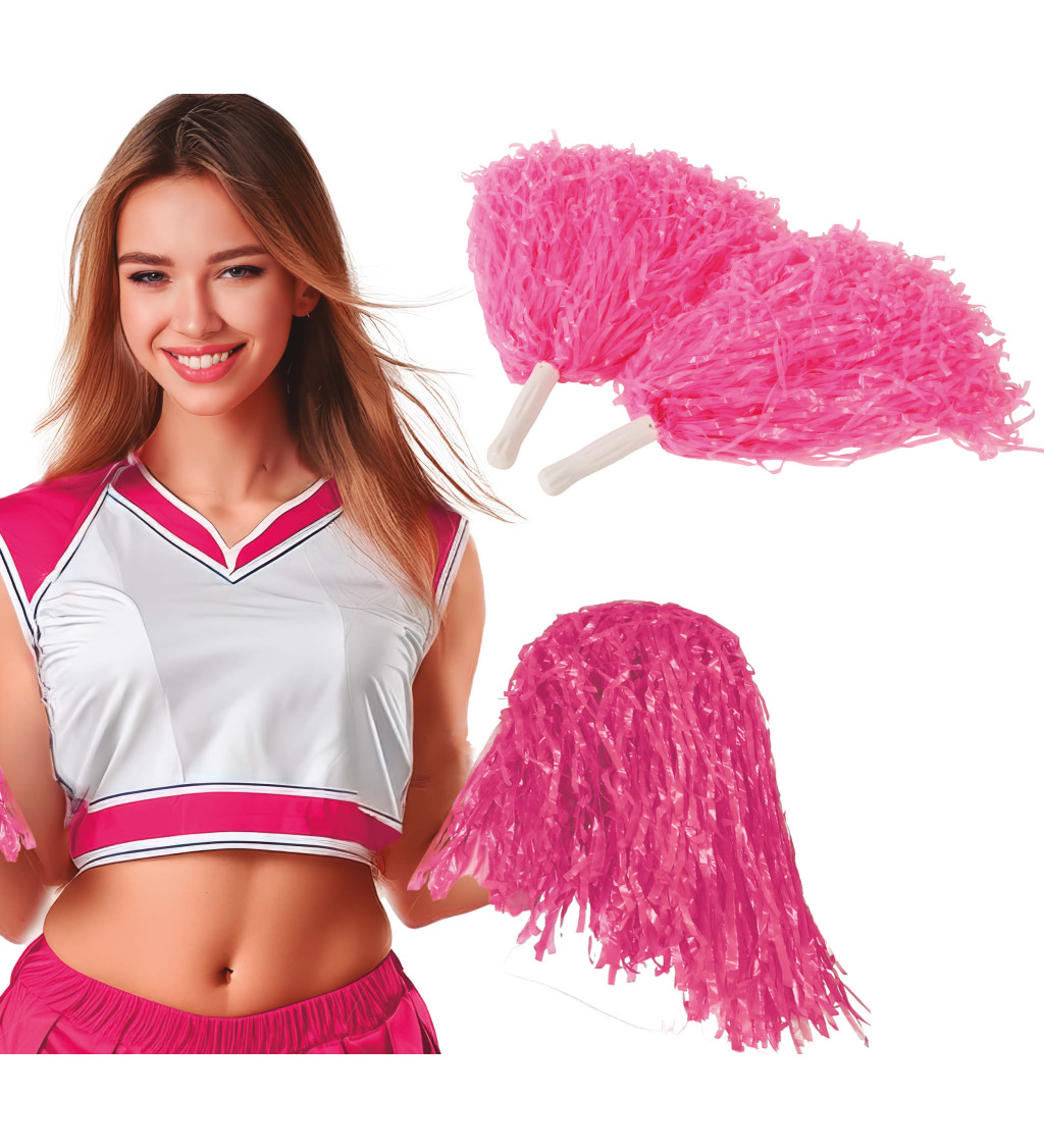 Krabice 2 pom-pom růžové, 80 g