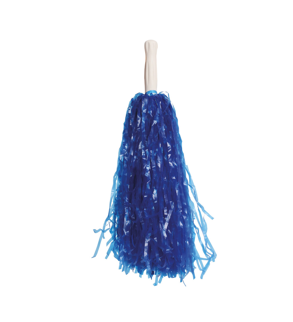 Modré karnevalové pom-pomy