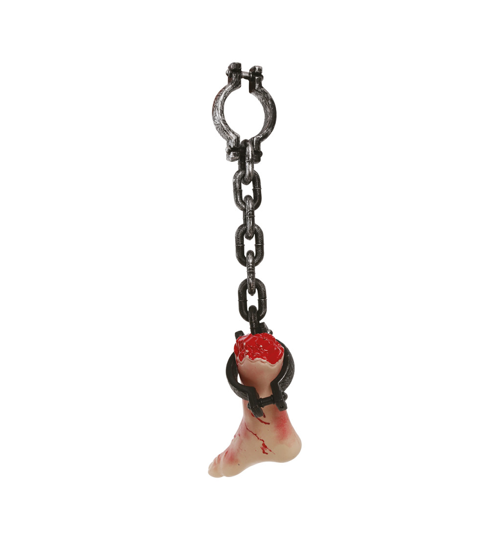 Krvavá noha s řetězem – 65 cm