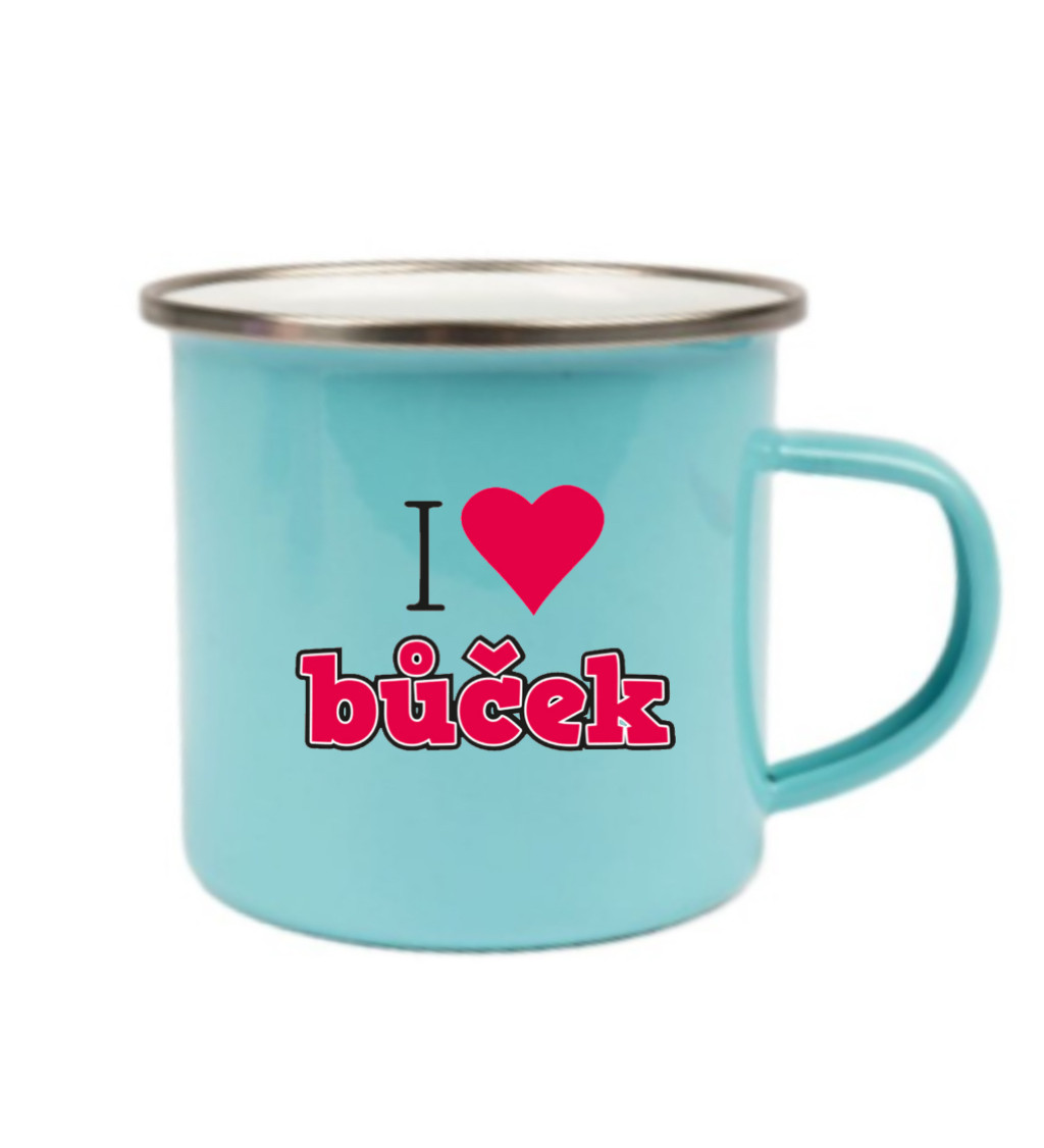 Modrý plecháček: I love bůček