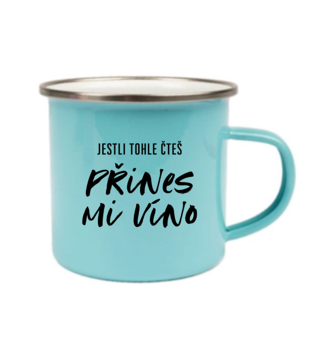 Modrý plecháček: Přines mi víno