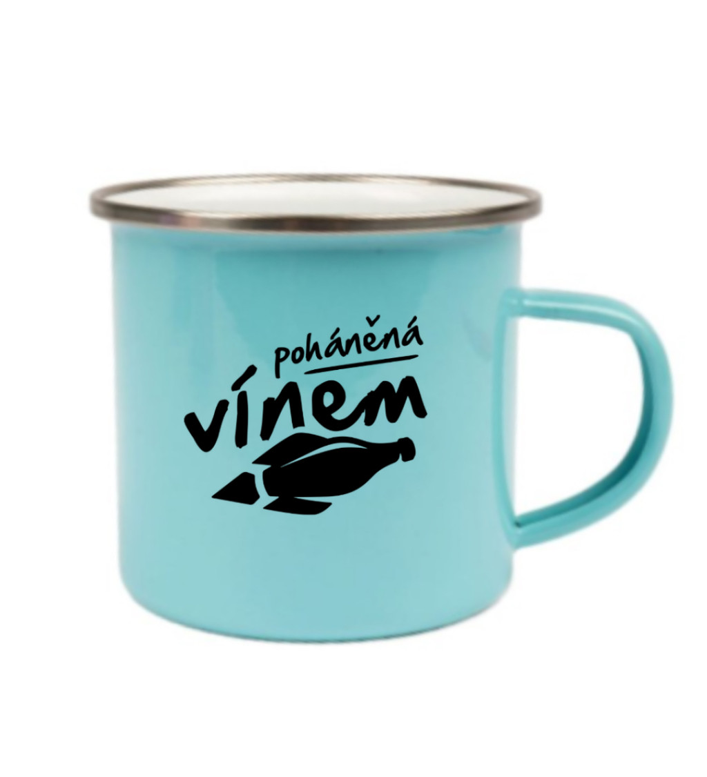 Modrý plecháček: Poháněná vínem