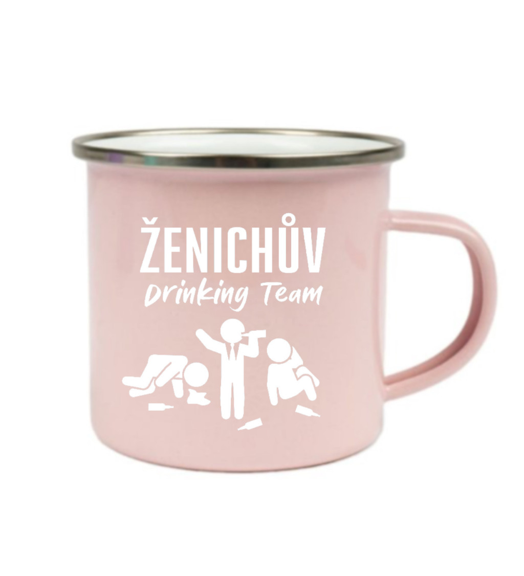 Růžový plecháček: Ženichův drinking team