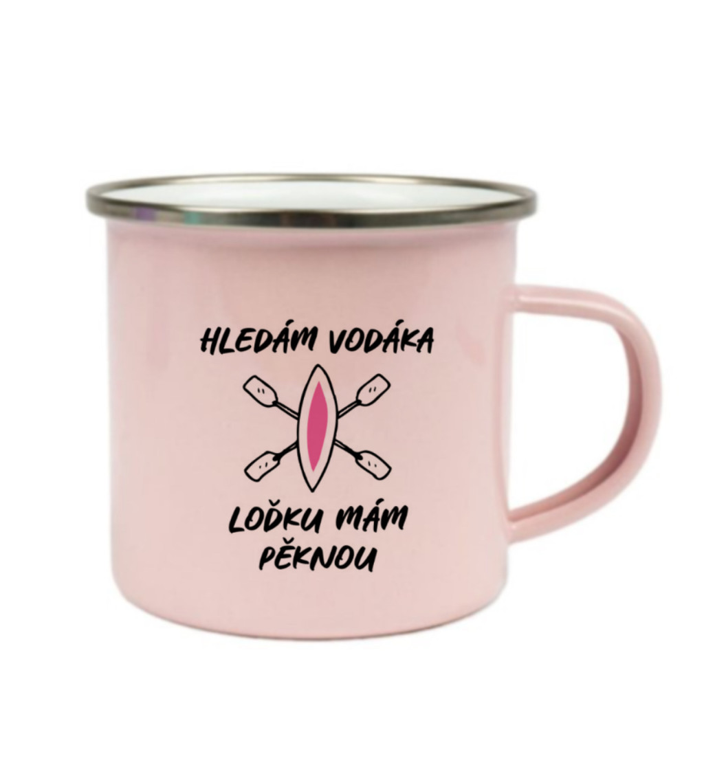 Růžový plecháček: Hledám vodáka, loďku mám pěknou