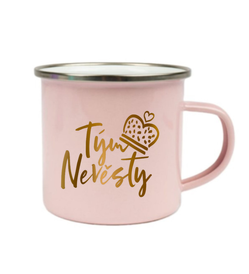 Růžový plecháček: Tým nevěsty koruna