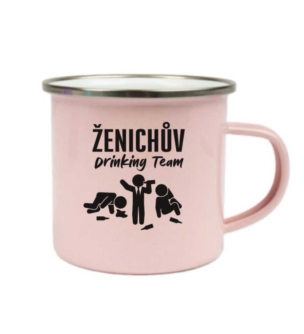 Růžový plecháček: Ženichův drinking team