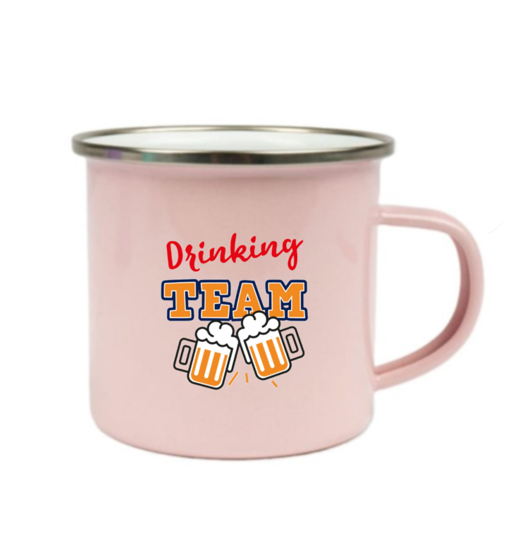 Plecháček růžový: Drinking team
