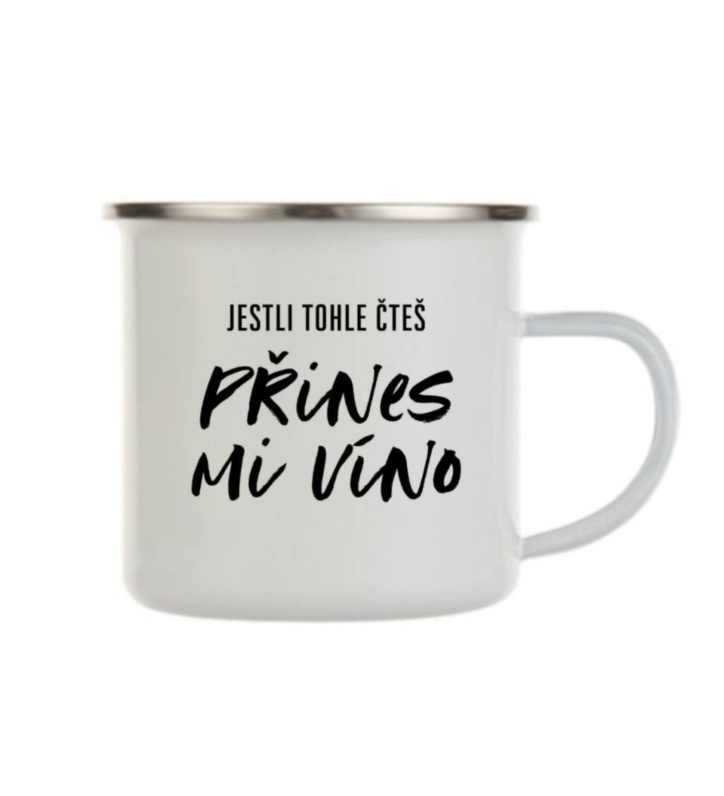 Bílý plecháček: Přines mi víno