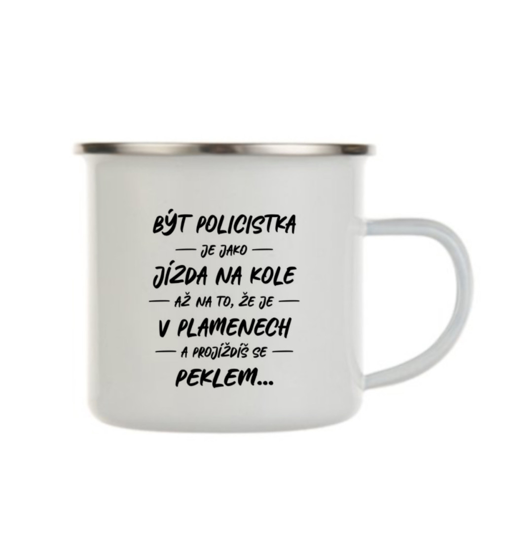 Plecháček bílý: Být policistka je jako