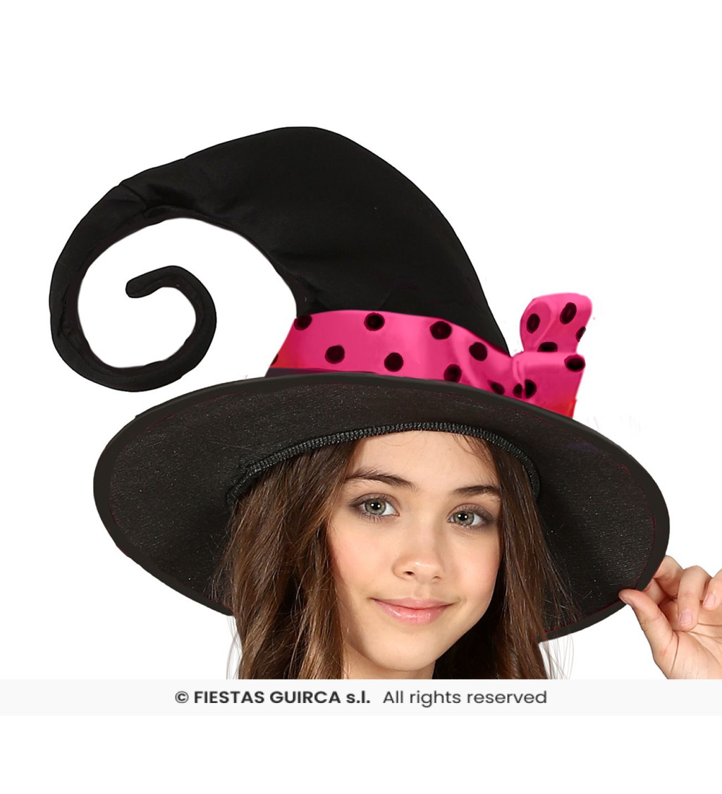 Růžová čarodějnice – dětský kostým